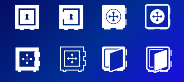 Free safe nature lock vector